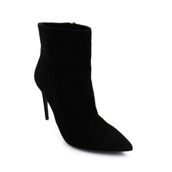 Ralph Lauren Collection Shoes - Ralph Lauren Collection Womens Point Toe Stiletto Ankle Boots Black Suede Size 8